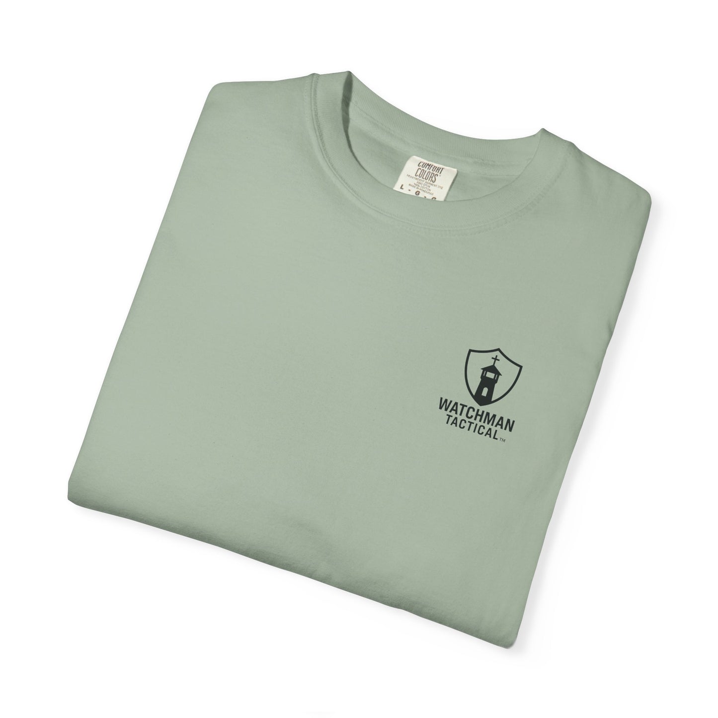 Minimalist Shield Logo T-Shirt — White Chest Emblem