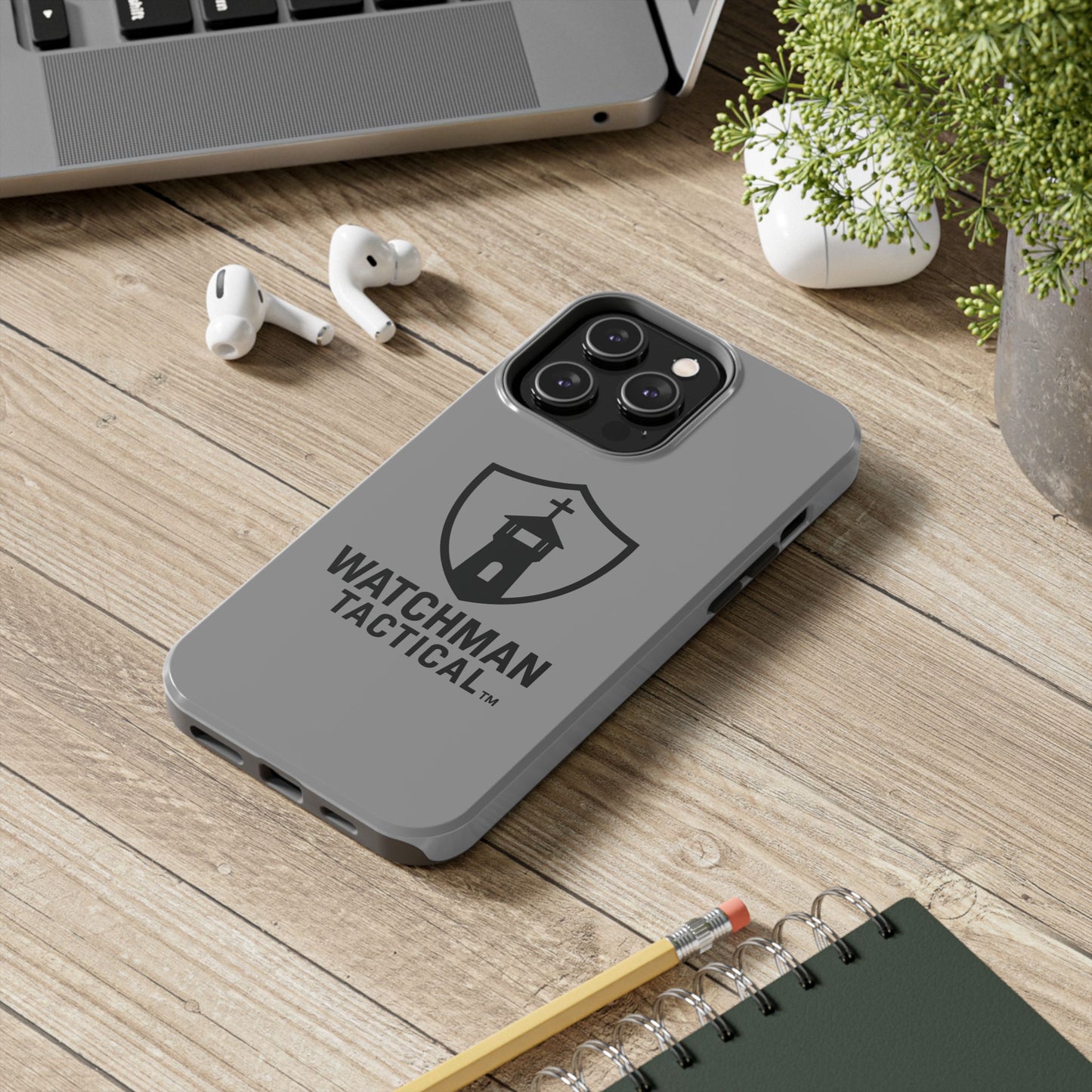 Watchman Tactical Phone Case — Rugged Protective Case with Shield & Lighthouse Logo