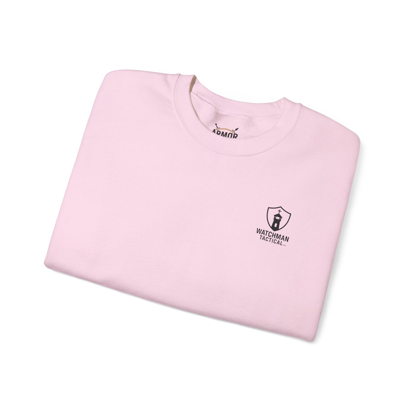 Minimalist Crest Crewneck Sweatshirt — Small Left-Chest Logo