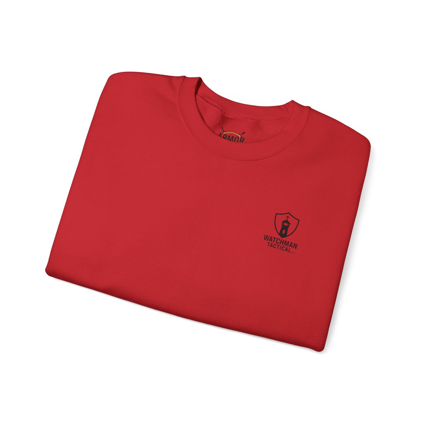 Minimalist Crest Crewneck Sweatshirt — Small Left-Chest Logo