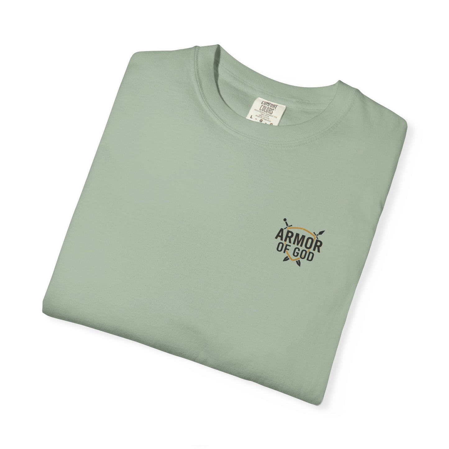 Armor Up Tee — Small Chest Emblem Graphic T-Shirt